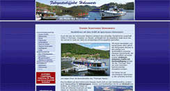 Desktop Screenshot of fahrgastschiffahrt-hohenwarte.de
